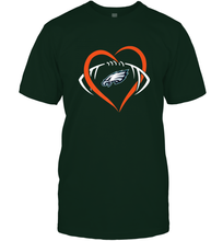 Load image into Gallery viewer, NFL Philadelphia Eagles Heart Love Football Men's T-Shirt
