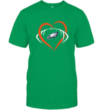 Load image into Gallery viewer, NFL Philadelphia Eagles Heart Love Football Men's T-Shirt
