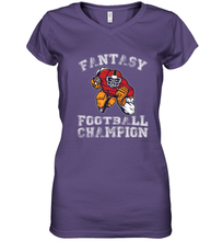 Load image into Gallery viewer, Fantasy Football Champion Winner League Draft Team Women's V-Neck T-Shirt

