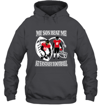 Load image into Gallery viewer, Son Beat Me Fantasy Football Team Draft Hooded Sweatshirt
