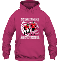 Load image into Gallery viewer, Son Beat Me Fantasy Football Team Draft Hooded Sweatshirt
