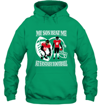 Load image into Gallery viewer, Son Beat Me Fantasy Football Team Draft Hooded Sweatshirt
