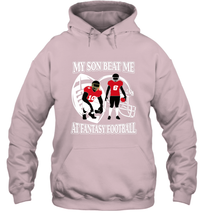 Load image into Gallery viewer, Son Beat Me Fantasy Football Team Draft Hooded Sweatshirt
