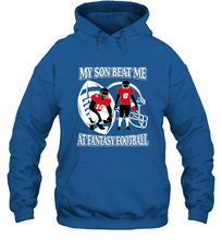 Load image into Gallery viewer, Son Beat Me Fantasy Football Team Draft Hooded Sweatshirt
