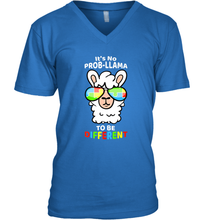 Load image into Gallery viewer, It's No Prob llama To Be Different Shirt _ Autism Gift Men's V-Neck
