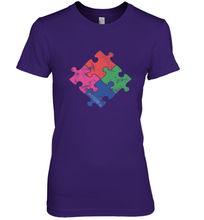 Load image into Gallery viewer, Autism Awareness Distressed T MaassSquad Women's Premium T-Shirt
