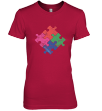 Load image into Gallery viewer, Autism Awareness Distressed T MaassSquad Women's Premium T-Shirt
