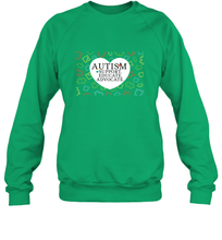Load image into Gallery viewer, Autism Support Educate Advocate Autism Awareness T shirt Crewneck Sweatshirt
