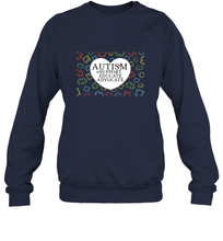 Load image into Gallery viewer, Autism Support Educate Advocate Autism Awareness T shirt Crewneck Sweatshirt
