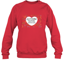 Load image into Gallery viewer, Autism Support Educate Advocate Autism Awareness T shirt Crewneck Sweatshirt
