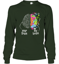 Load image into Gallery viewer, Neurodiversity brain Gift idea for Dyslexia ADHD Autism ASD Long Sleeve T-Shirt

