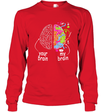 Load image into Gallery viewer, Neurodiversity brain Gift idea for Dyslexia ADHD Autism ASD Long Sleeve T-Shirt
