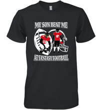 Load image into Gallery viewer, Son Beat Me Fantasy Football Team Draft Men's Premium T-Shirt
