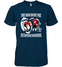 Load image into Gallery viewer, Son Beat Me Fantasy Football Team Draft Men's Premium T-Shirt
