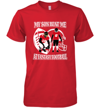 Load image into Gallery viewer, Son Beat Me Fantasy Football Team Draft Men's Premium T-Shirt
