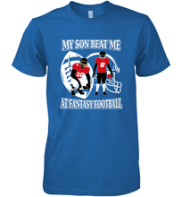 Load image into Gallery viewer, Son Beat Me Fantasy Football Team Draft Men's Premium T-Shirt
