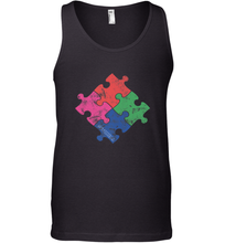 Load image into Gallery viewer, Autism Awareness Distressed T MaassSquad Men's Tank Top
