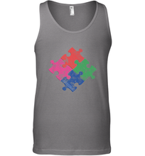 Load image into Gallery viewer, Autism Awareness Distressed T MaassSquad Men's Tank Top
