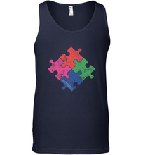 Load image into Gallery viewer, Autism Awareness Distressed T MaassSquad Men's Tank Top
