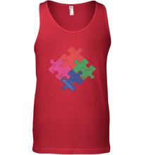 Load image into Gallery viewer, Autism Awareness Distressed T MaassSquad Men's Tank Top
