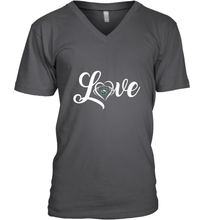 Load image into Gallery viewer, Stetson Hatters Love Heart  Football  Team Premium Men's V-Neck
