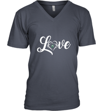 Load image into Gallery viewer, Stetson Hatters Love Heart  Football  Team Premium Men's V-Neck
