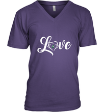 Load image into Gallery viewer, Stetson Hatters Love Heart  Football  Team Premium Men's V-Neck
