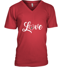 Load image into Gallery viewer, Stetson Hatters Love Heart  Football  Team Premium Men's V-Neck
