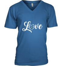 Load image into Gallery viewer, Stetson Hatters Love Heart  Football  Team Premium Men's V-Neck
