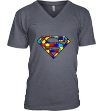 Load image into Gallery viewer, Autism Superhero Men's V-Neck
