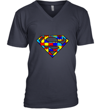 Load image into Gallery viewer, Autism Superhero Men's V-Neck
