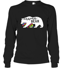 Load image into Gallery viewer, Mama Bear Autism t shirt Autism Awareness Month Long Sleeve T-Shirt
