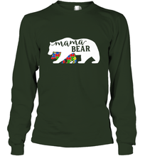 Load image into Gallery viewer, Mama Bear Autism t shirt Autism Awareness Month Long Sleeve T-Shirt
