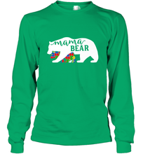 Load image into Gallery viewer, Mama Bear Autism t shirt Autism Awareness Month Long Sleeve T-Shirt
