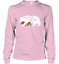 Load image into Gallery viewer, Mama Bear Autism t shirt Autism Awareness Month Long Sleeve T-Shirt
