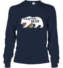 Load image into Gallery viewer, Mama Bear Autism t shirt Autism Awareness Month Long Sleeve T-Shirt

