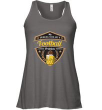 Load image into Gallery viewer, My Drinking Team has a Football Women's Racerback Tank
