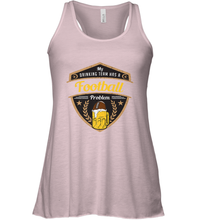 Load image into Gallery viewer, My Drinking Team has a Football Women's Racerback Tank
