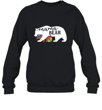 Load image into Gallery viewer, Mama Bear Autism t shirt Autism Awareness Month Crewneck Sweatshirt
