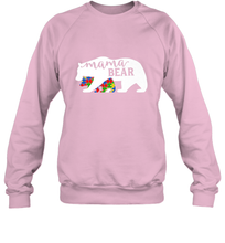 Load image into Gallery viewer, Mama Bear Autism t shirt Autism Awareness Month Crewneck Sweatshirt
