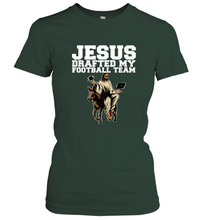 Load image into Gallery viewer, Jesus Drafted My Football Team Fantasy Football Women's T-Shirt
