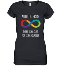 Load image into Gallery viewer, Autism Infinity Symbol Neurodiversity Women's V-Neck T-Shirt
