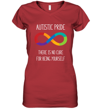 Load image into Gallery viewer, Autism Infinity Symbol Neurodiversity Women's V-Neck T-Shirt

