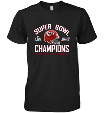 Load image into Gallery viewer, NFL super bowl Kansas City Chiefs Logo Helmet champions Men's Premium T-Shirt
