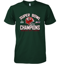 Load image into Gallery viewer, NFL super bowl Kansas City Chiefs Logo Helmet champions Men's Premium T-Shirt

