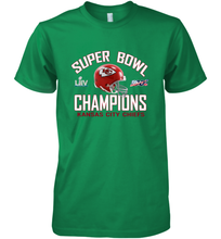Load image into Gallery viewer, NFL super bowl Kansas City Chiefs Logo Helmet champions Men's Premium T-Shirt
