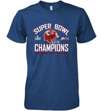 Load image into Gallery viewer, NFL super bowl Kansas City Chiefs Logo Helmet champions Men's Premium T-Shirt
