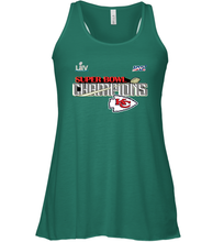 Load image into Gallery viewer, Youth Kansas City Chiefs NFL Pro Line by Fanatics Super Bowl LIV Champions Trophy Women's Racerback Tank
