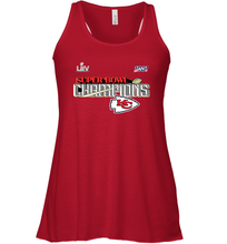 Load image into Gallery viewer, Youth Kansas City Chiefs NFL Pro Line by Fanatics Super Bowl LIV Champions Trophy Women's Racerback Tank
