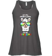 Load image into Gallery viewer, It's No Prob llama To Be Different Shirt _ Autism Gift Women's Racerback Tank
